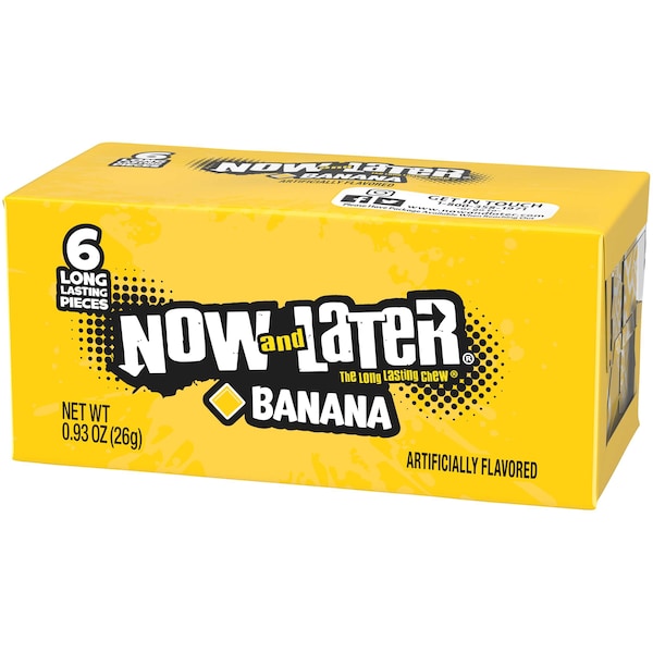 Now & Later Now & Later Banana Chews 6 Piece .93 oz., PK12 52107 - main
